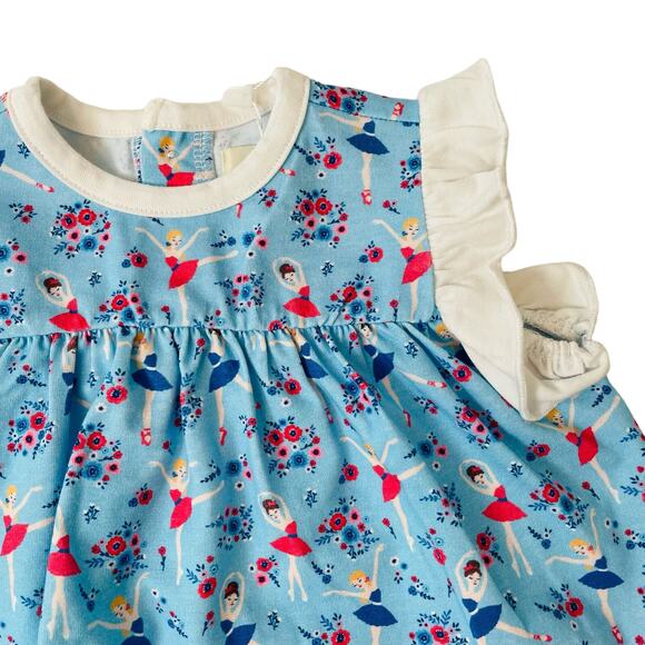 NWT The Oaks Apparel 6M Ava Dancing Ballerina Bloomer Set - Picture 3 of 6